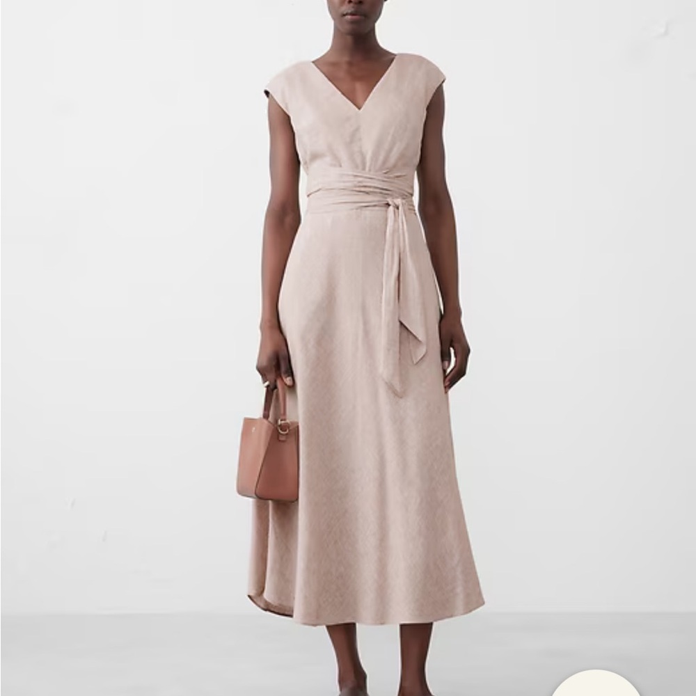 Banana Republic Beige Midi Dress